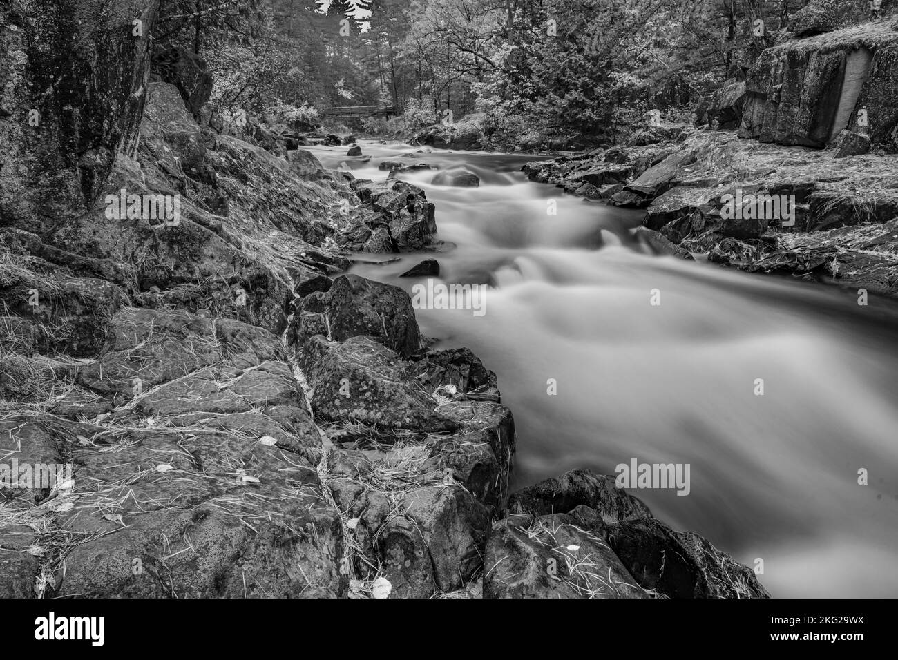 La contea di Marinette, situata nel Wisconsin nord-orientale, ha 14 cascate. Questo ha una guida molto bella auto tour che ho usato per trovare e fotografare Foto Stock