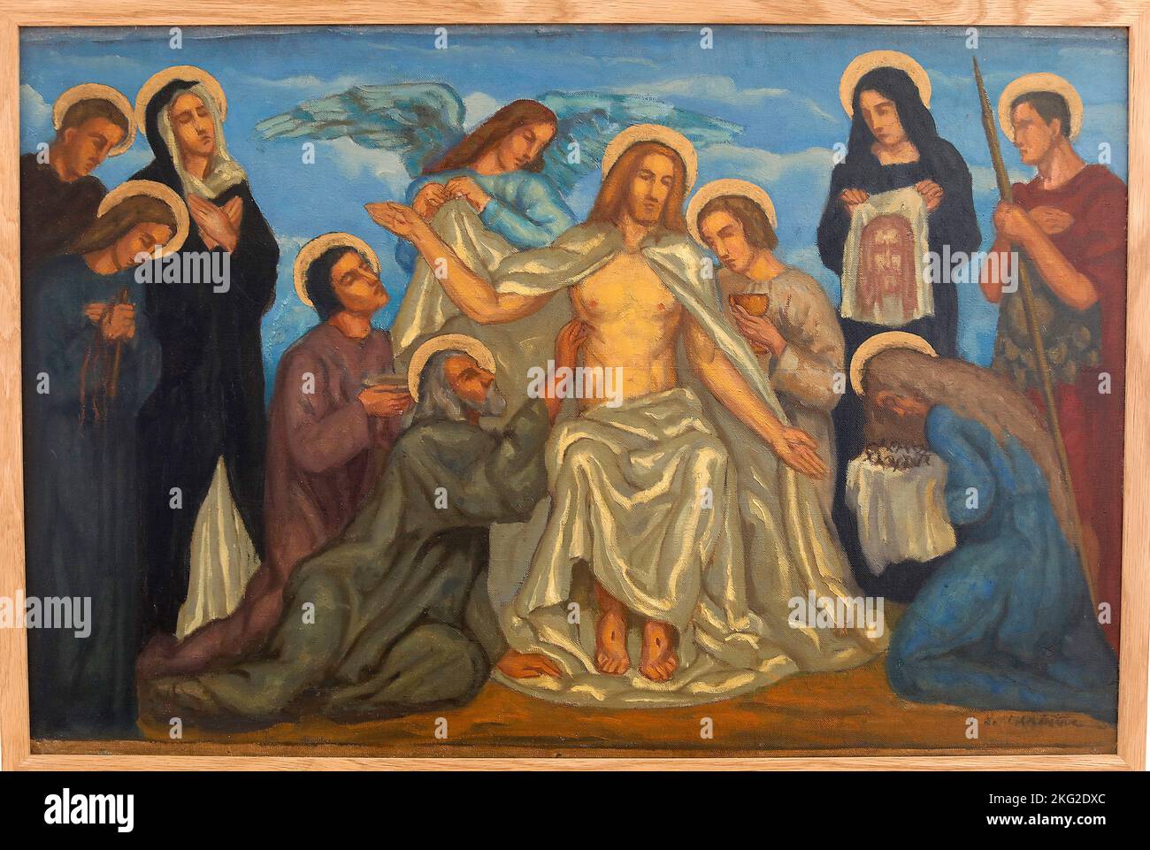 Museo di Belle Arti, Bernay, Eure, FranceSt. Veronica, Henri de Maistre, 1921, carbone su carta Foto Stock