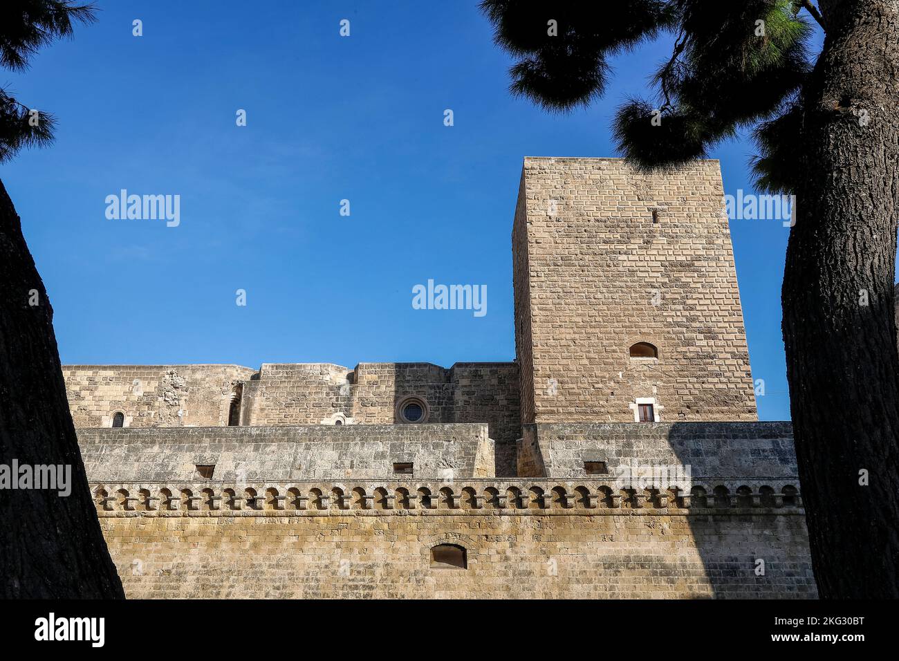 Castello Svevo o Castello Svevo, Bari, Italia Foto Stock