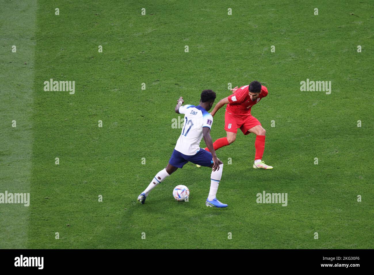 Doha, Qatar. Partita della Coppa del mondo FIFA 3 Inghilterra vs Iran. 21st Nov 2022. Credit: Fabideciria/Alamy Live News Foto Stock