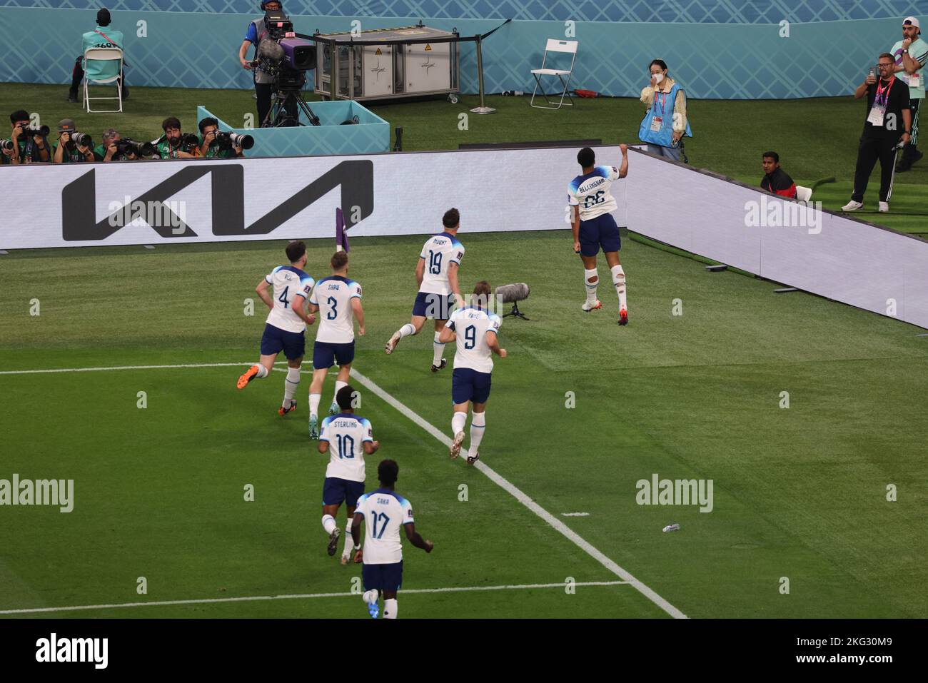 Doha, Qatar. Partita della Coppa del mondo FIFA 3 Inghilterra vs Iran. 21st Nov 2022. Credit: Fabideciria/Alamy Live News Foto Stock