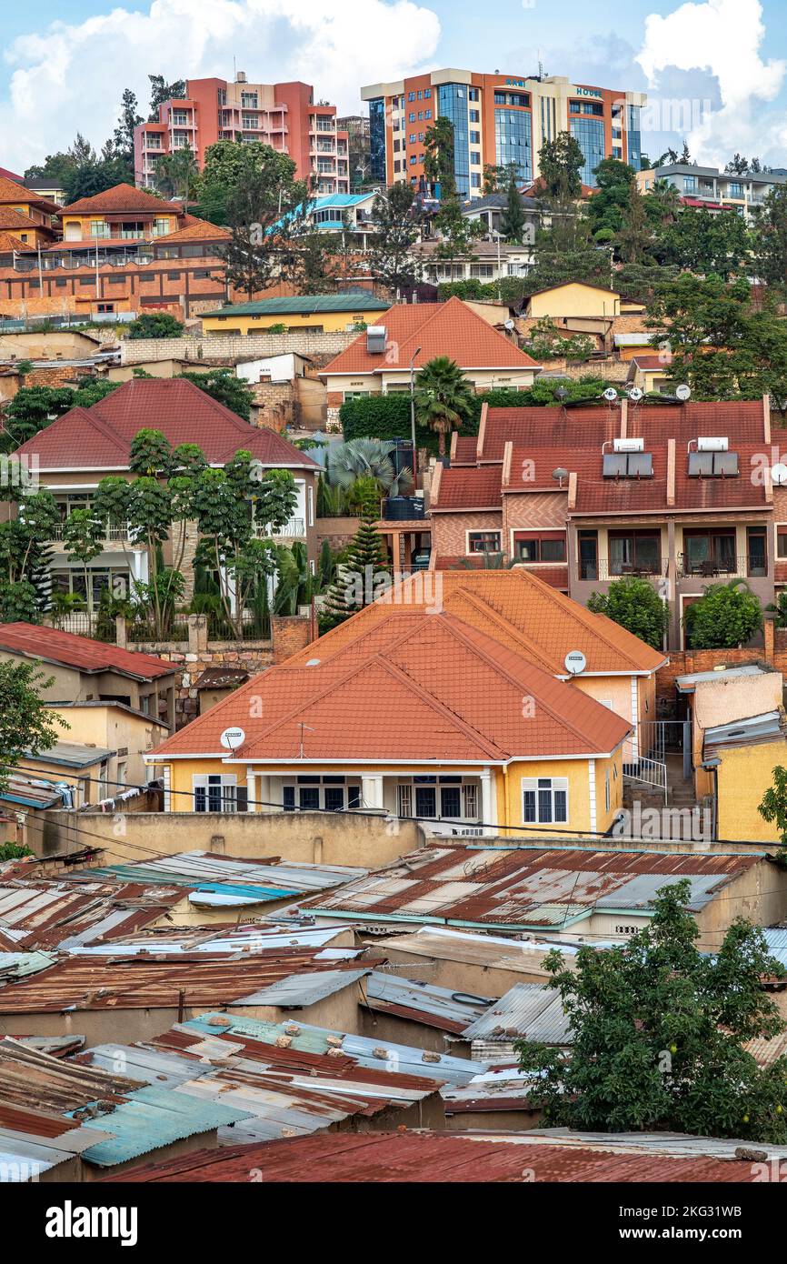 Edifici a Kigali, Rwanda Foto Stock