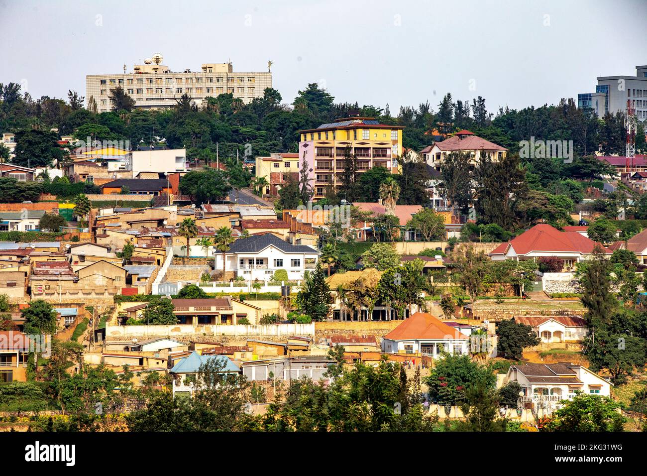 Edifici a Kigali, Rwanda Foto Stock