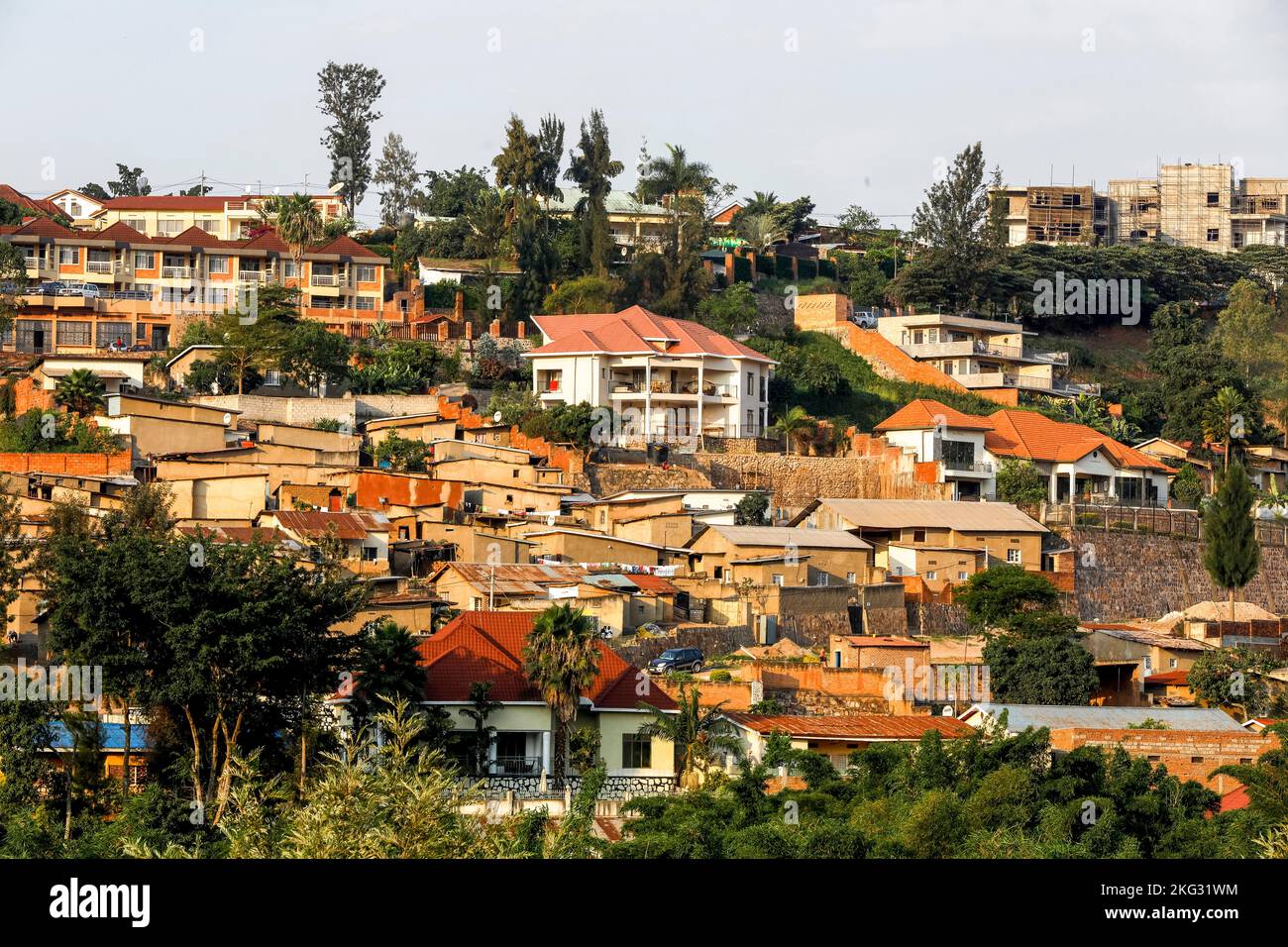 Edifici a Kigali, Rwanda Foto Stock
