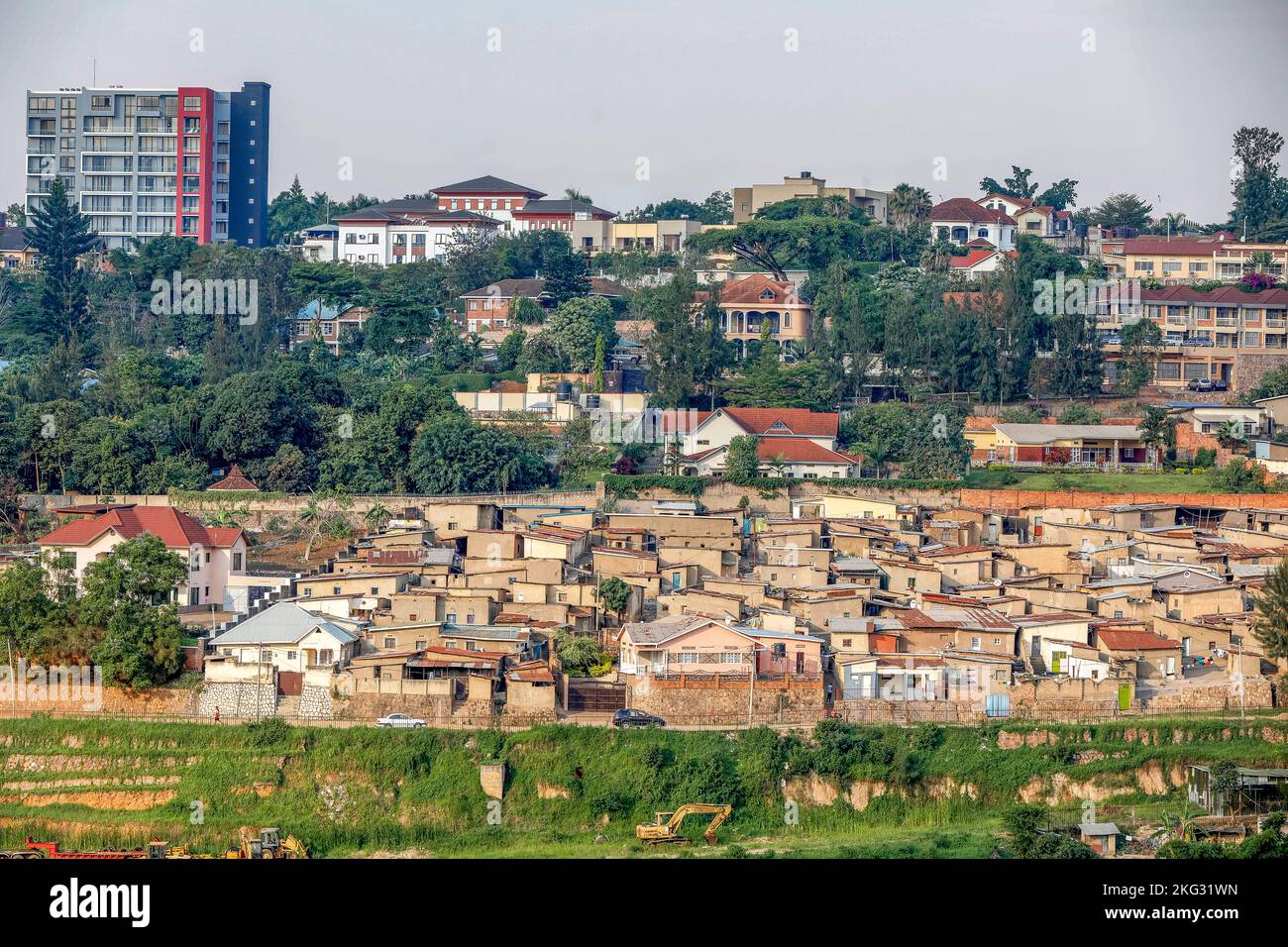 Edifici a Kigali, Rwanda Foto Stock