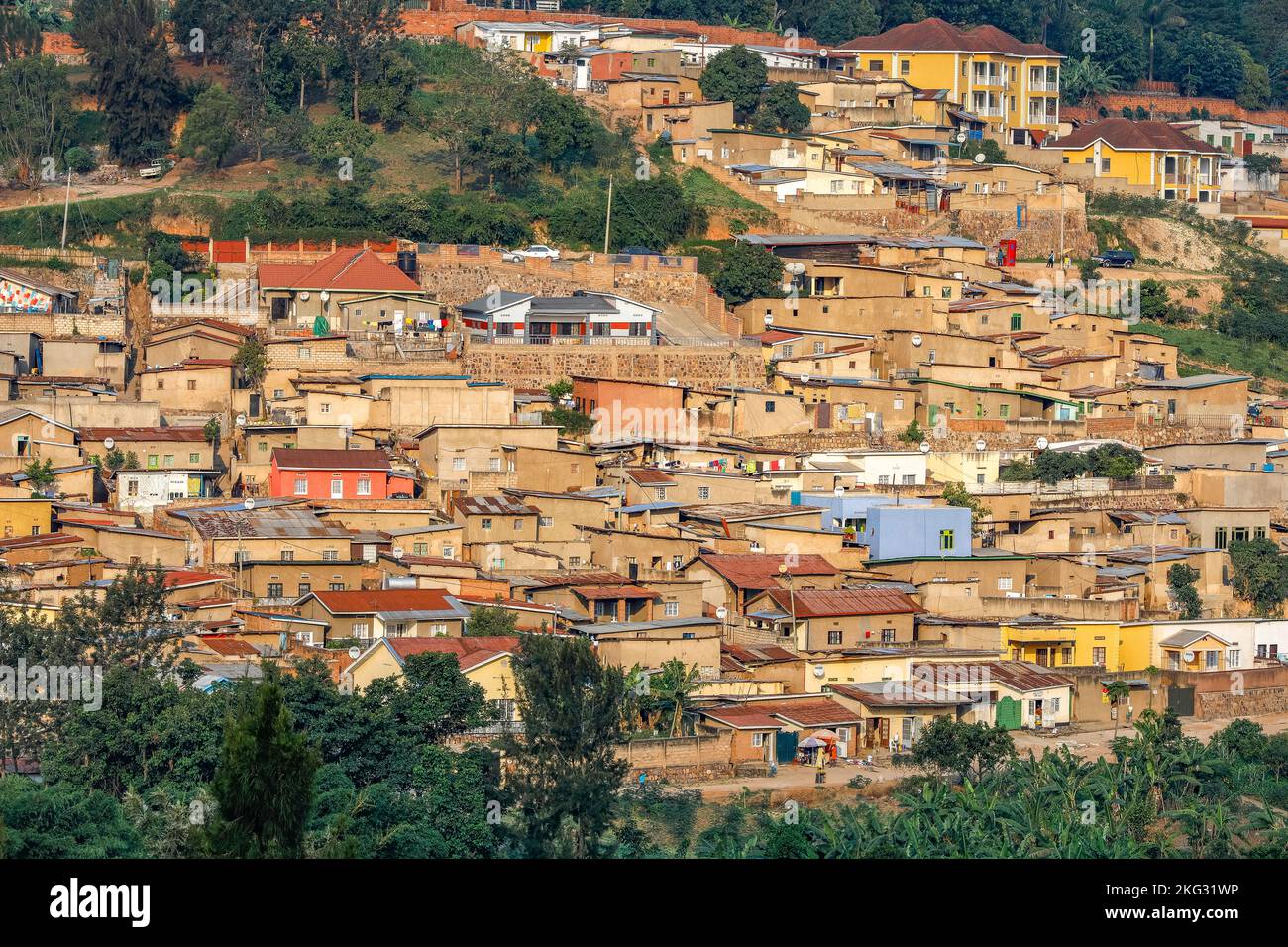 Edifici a Kigali, Rwanda Foto Stock