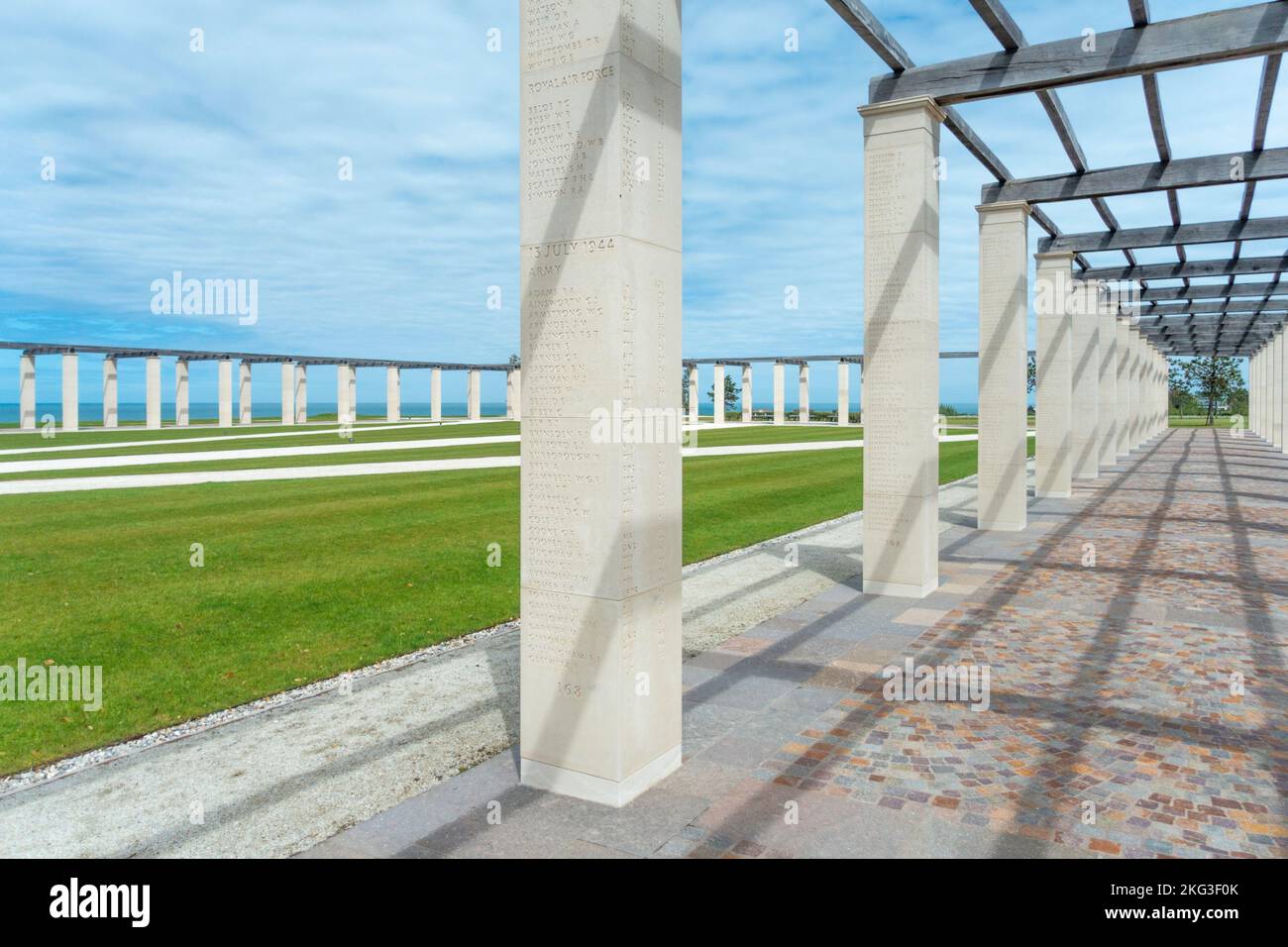 Il British Normandy Memorial a Ver-sur-Mer, Calvados, nel nord della Francia, è stato inaugurato il 6 giugno 2021. Foto Stock