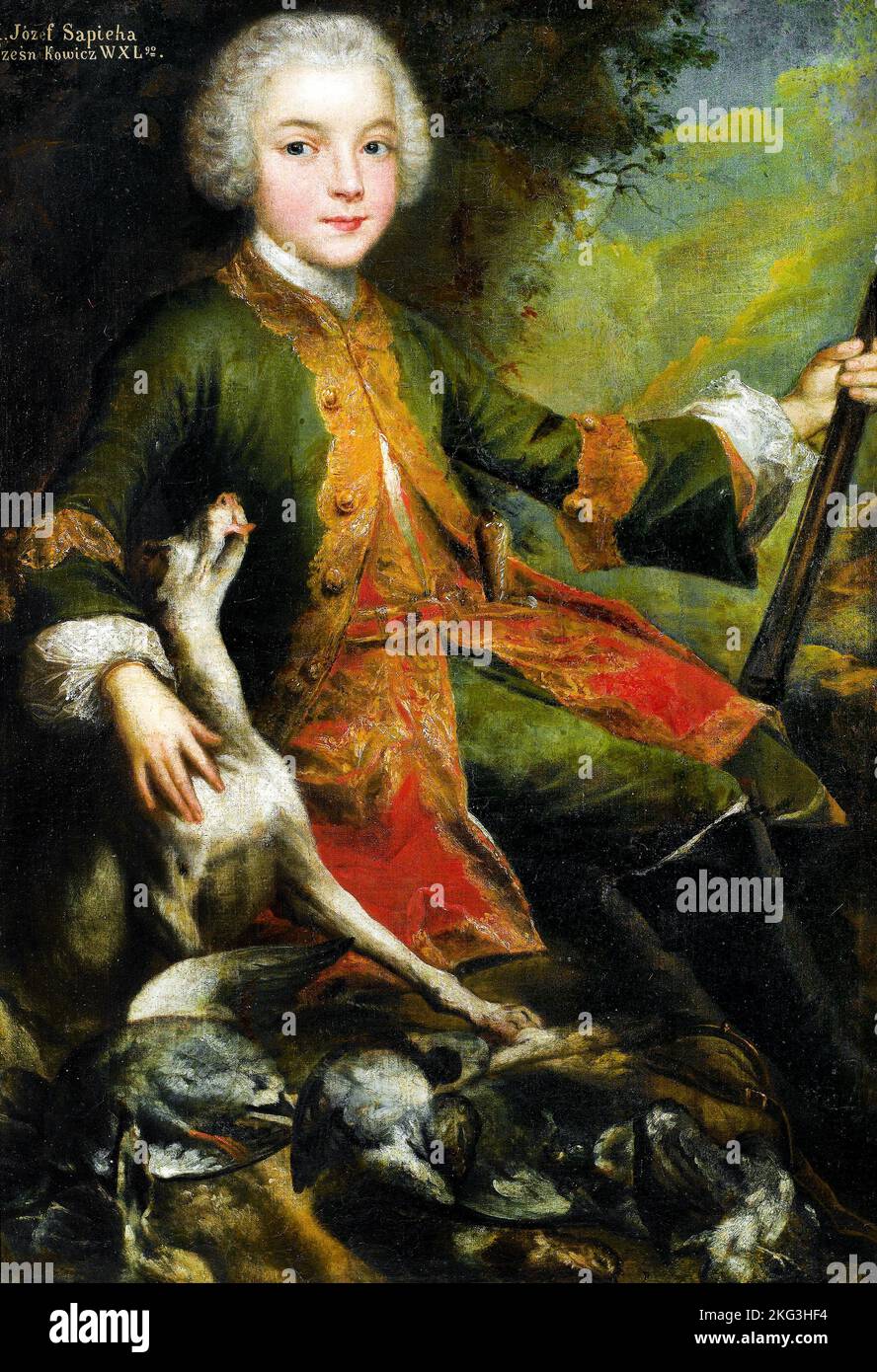 Augustyn Mirys; Ritratto di Jozef Sapieha; 1740; olio su tela; Museo del Palazzo di Re Giovanni III, Varsavia, Polonia. Foto Stock