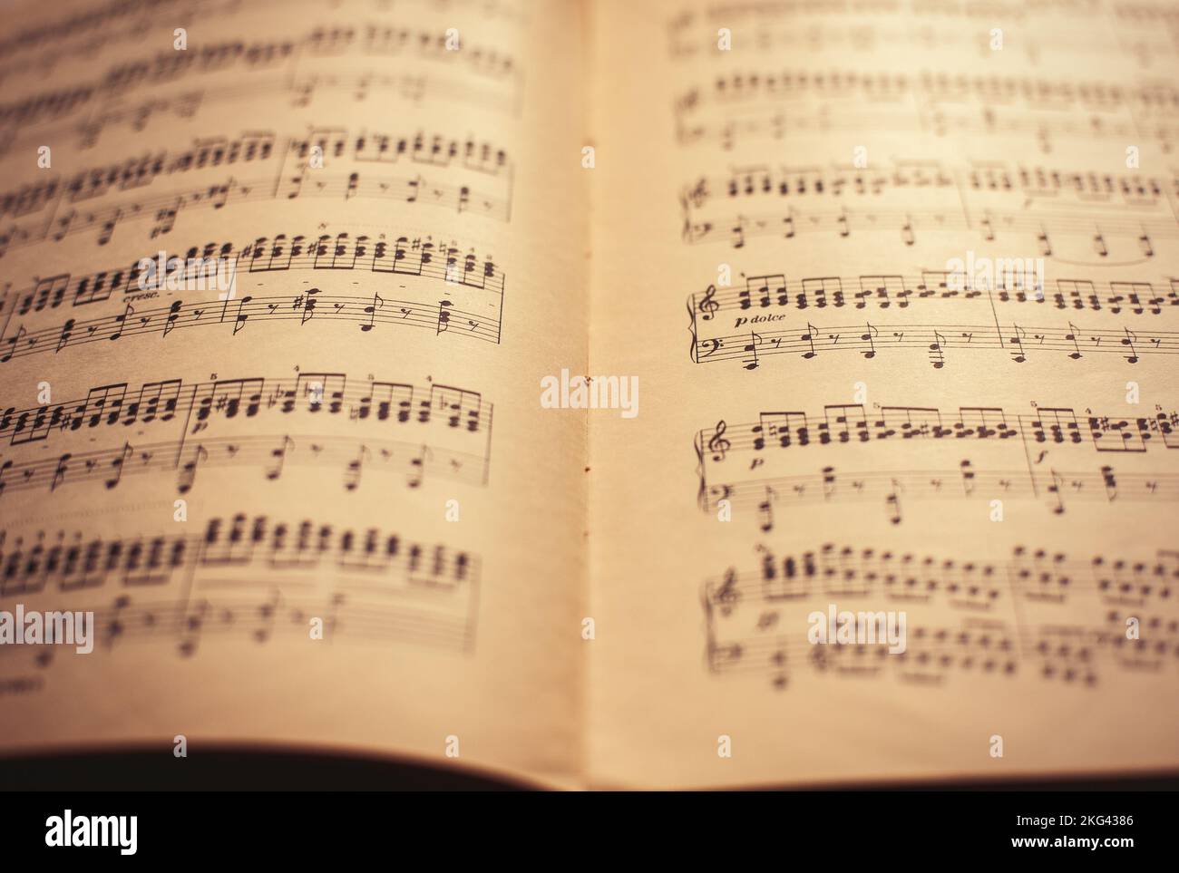 Note di musica Foto Stock