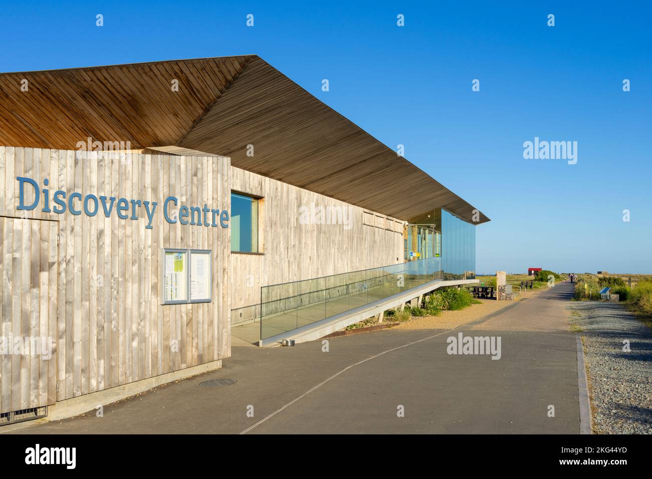 Rye East Sussex Rye Harbour Riserva Naturale Rye Harbour Discovery Centre Rye Harbour Rye Sussex Inghilterra UK GB Europa Foto Stock