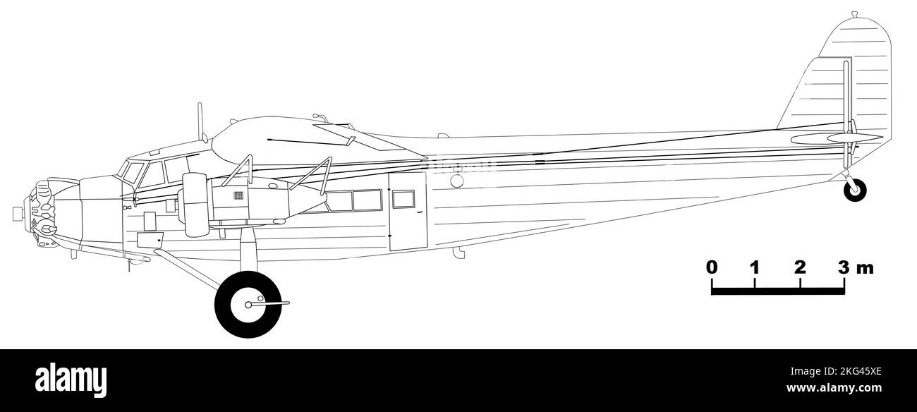 Avia F.IXD, licenza Fokker F.IX Foto Stock