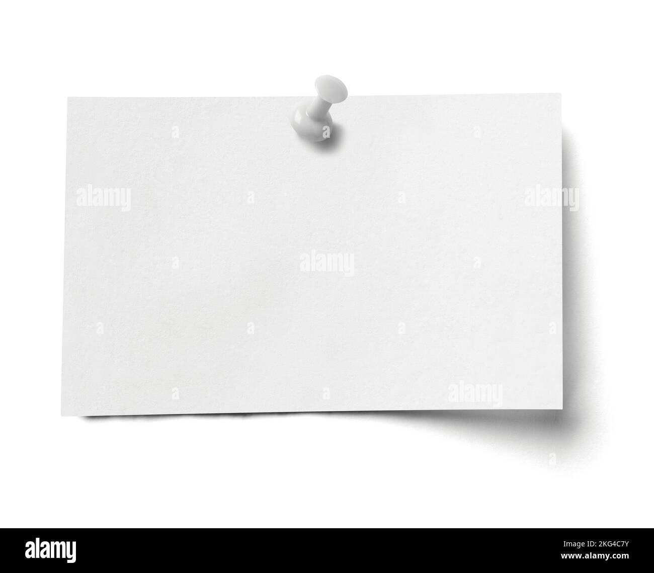 messaggio di carta nota promemoria vuoto sfondo ufficio business push pin thumbtack clip ago pushpin Foto Stock