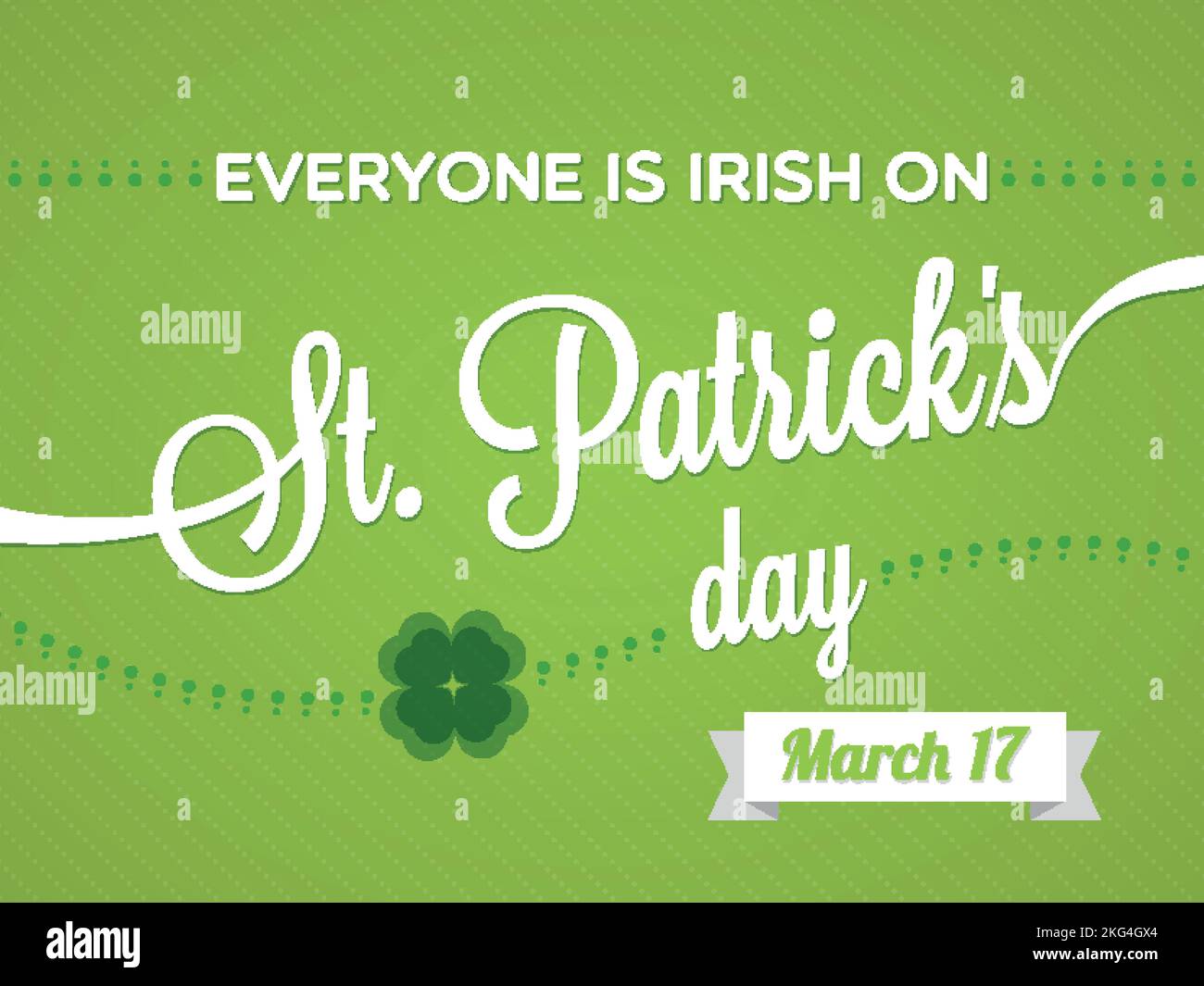 Quando è Il Giorno Di San Patrizio Laurea irlanda Immagini Vettoriali Stock - Alamy