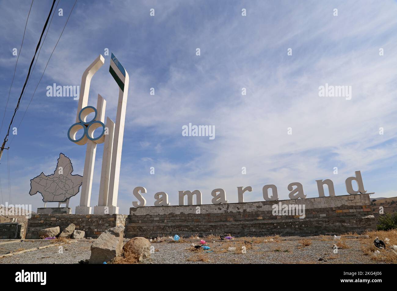 Passo di Tahtakaracha, catena montuosa di Zarafshon, montagne di Pamir Alay, Provincia di Samarcanda, Uzbekistan, Asia centrale Foto Stock