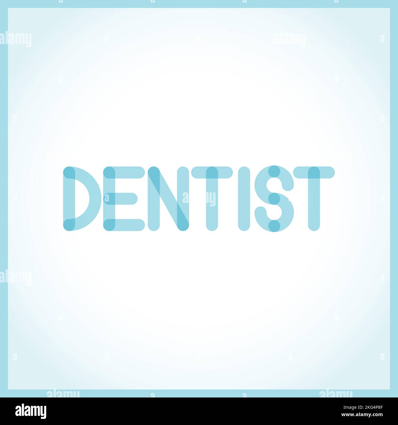 Logo dentista. Forme traslucide. Concetti dentali. Illustrazione vettoriale, design piatto Illustrazione Vettoriale