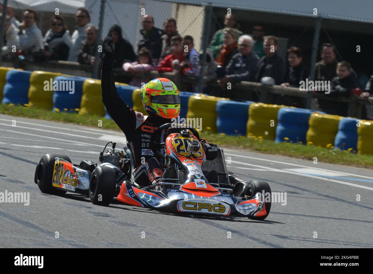 Pilota spagnolo Alex Palou che guida per chip Ganassi Racing nella American IndyCar Series. Foto Stock