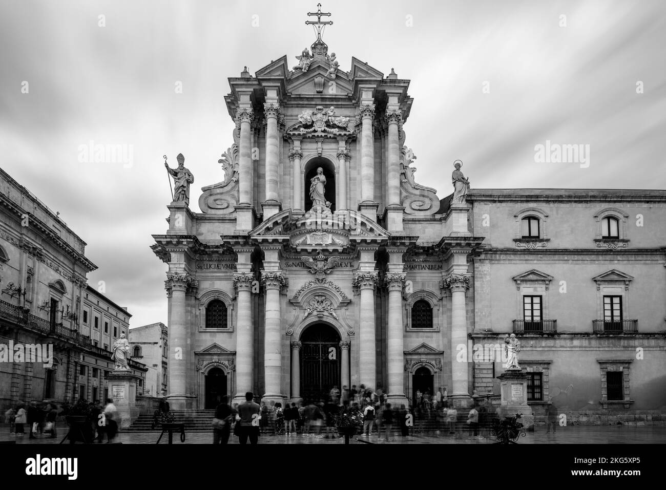 La Cattedrale di Siracusa (Duomo di Siracusa) Ortigia, Siracusa (Siracusa), Sicilia, Italia. Foto Stock