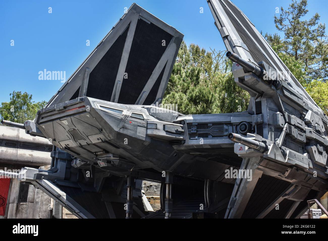 Tie Fighter Galaxy's Edge Disneyland Foto Stock