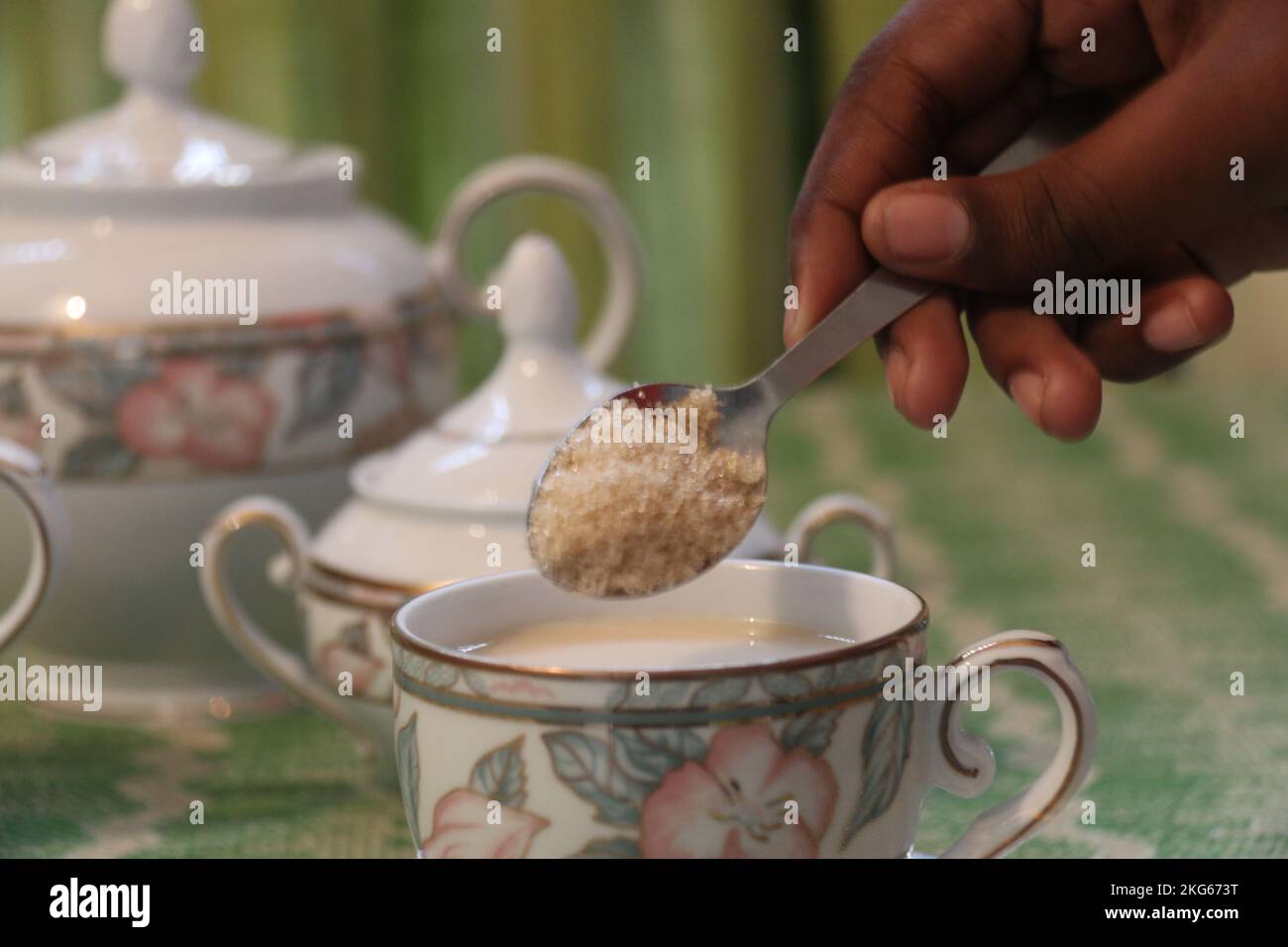 Il tè di Ceylon, il tè migliore nel mondo, Sri Lanka Foto Stock
