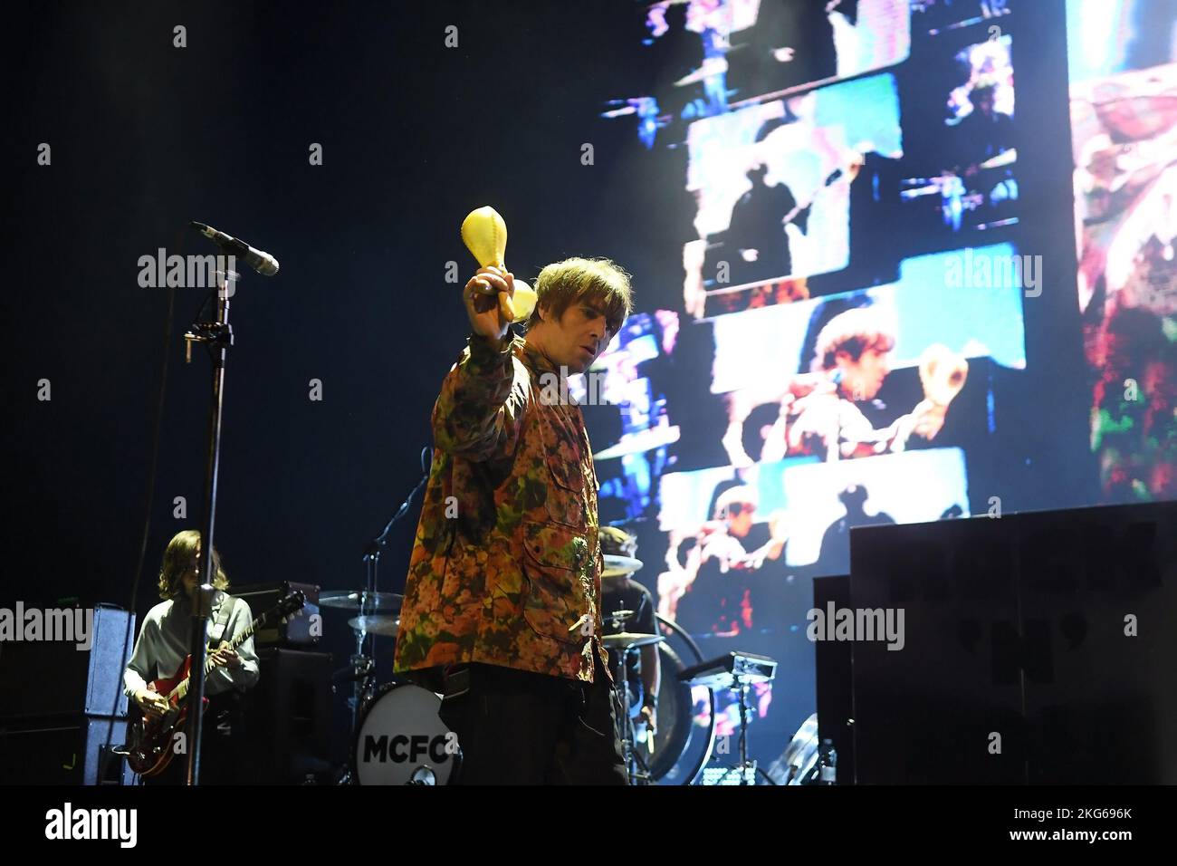 Rio de Janeiro, 16 novembre 2022. Singer Liam Gallagher ex cantante della band Oasis, durante uno spettacolo al Qualistage nella città di Rio de Janeiro Foto Stock
