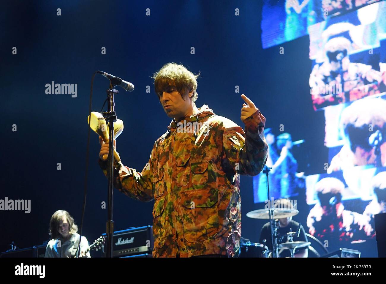 Rio de Janeiro, 16 novembre 2022. Singer Liam Gallagher ex cantante della band Oasis, durante uno spettacolo al Qualistage nella città di Rio de Janeiro Foto Stock