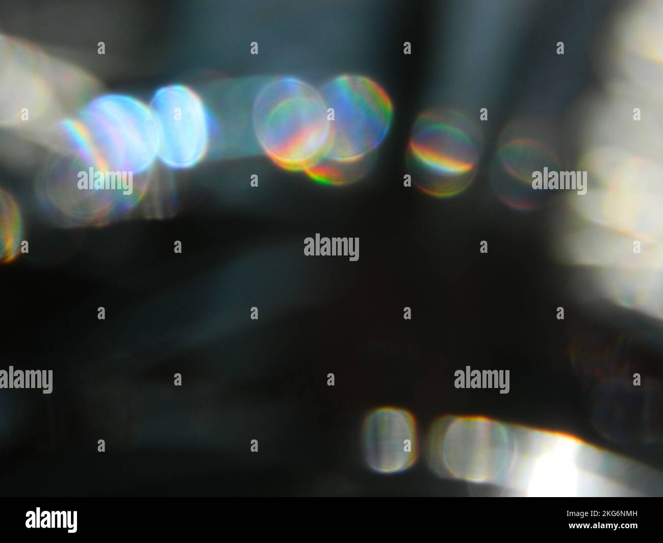 Il blurry che gira delle luci colorate nel randello. Foto Stock
