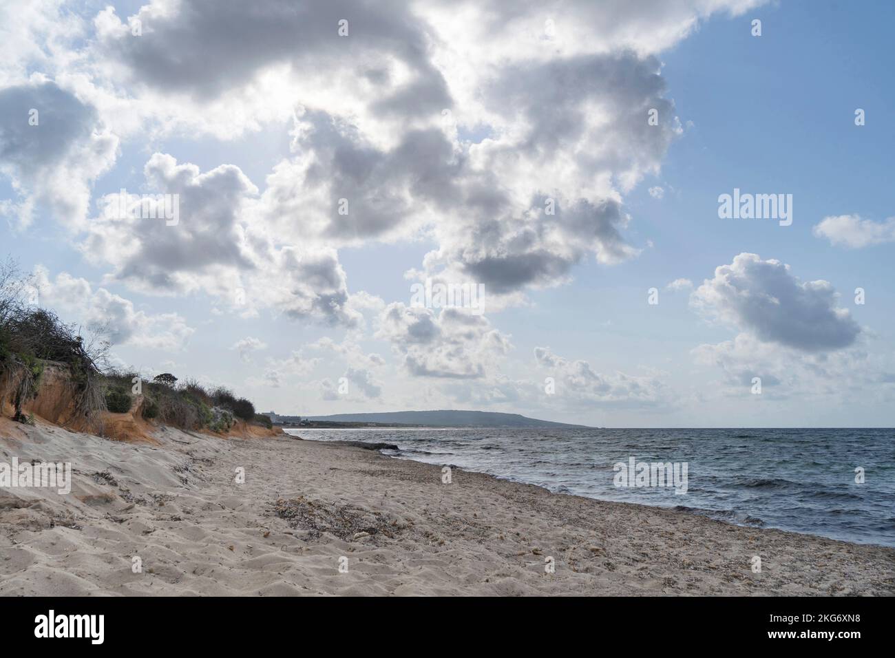 Spiaggia di Migjorn, Formentera, Isole Baleari, Spagna Foto Stock