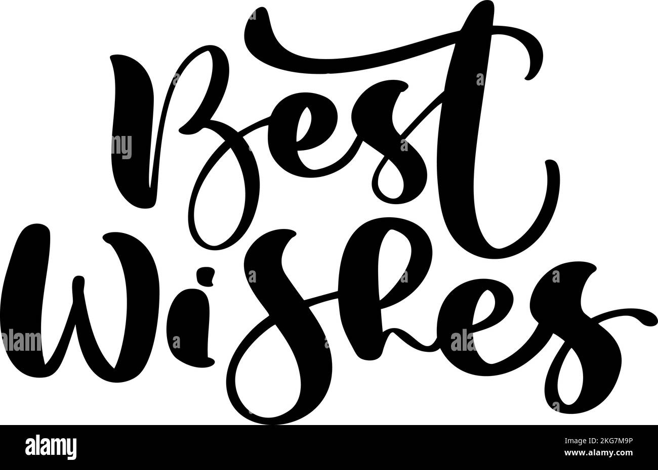 I migliori auguri vettore a mano scritta calligrafia positiva citazione testo per Natale vacanza design, tipografia celebrazione poster, calligrafia illustrazione Illustrazione Vettoriale