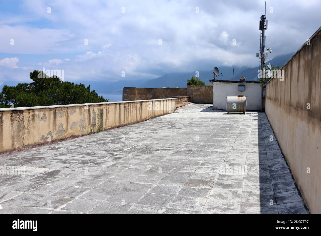 Scilla - Terrazza superiore di Castello Ruffo Foto Stock