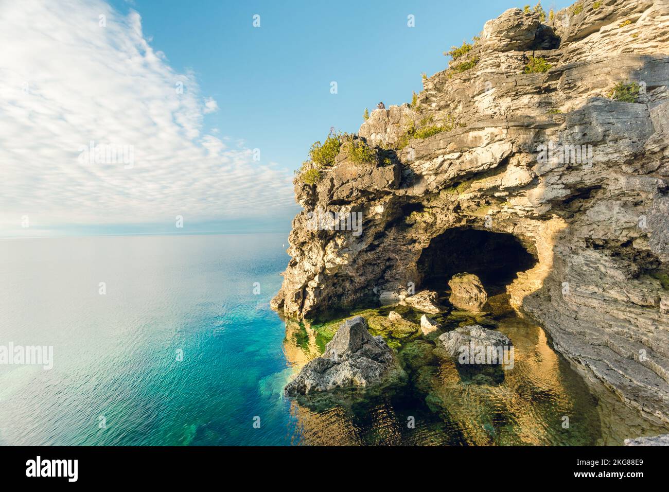 Grotta, Bruce Peninsula National Park, Ontario Foto Stock