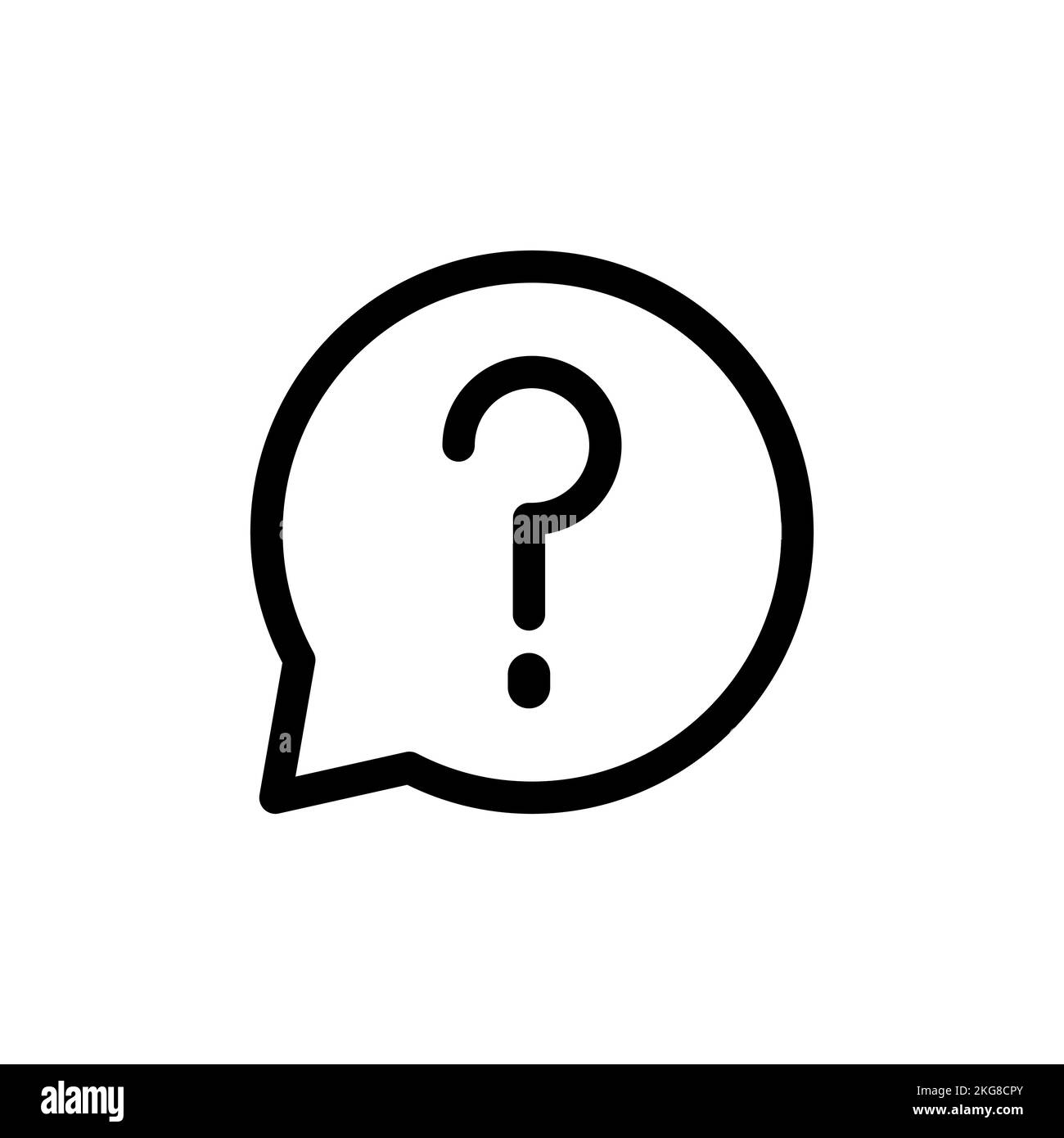 Icona punto interrogativo nel vettore a bolle Illustrazione Vettoriale