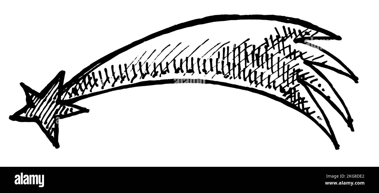 Natale icona decorazione disegnata a mano libera Illustrazione Vettoriale