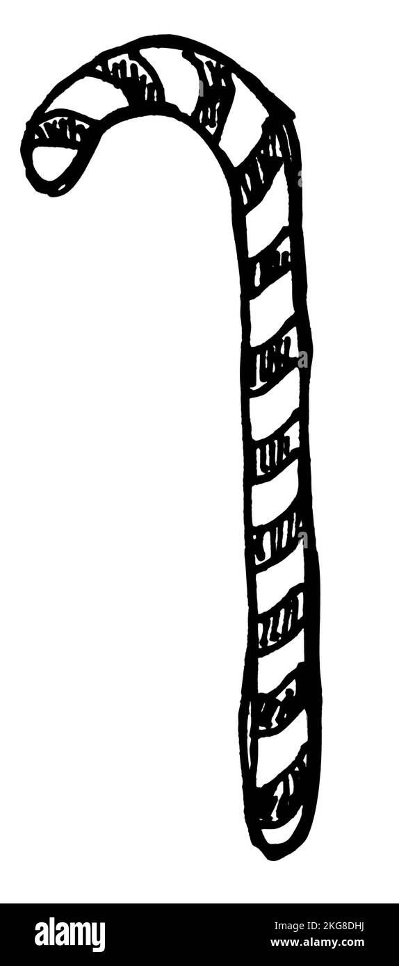 Natale icona decorazione disegnata a mano libera Illustrazione Vettoriale