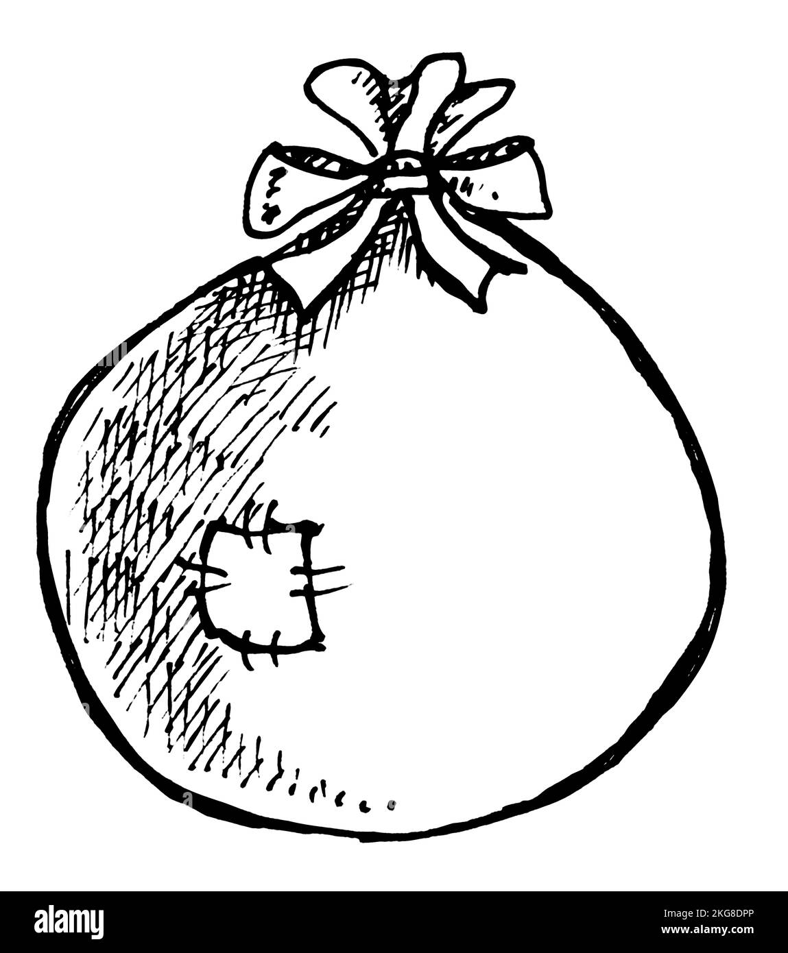 Natale icona decorazione disegnata a mano libera Illustrazione Vettoriale