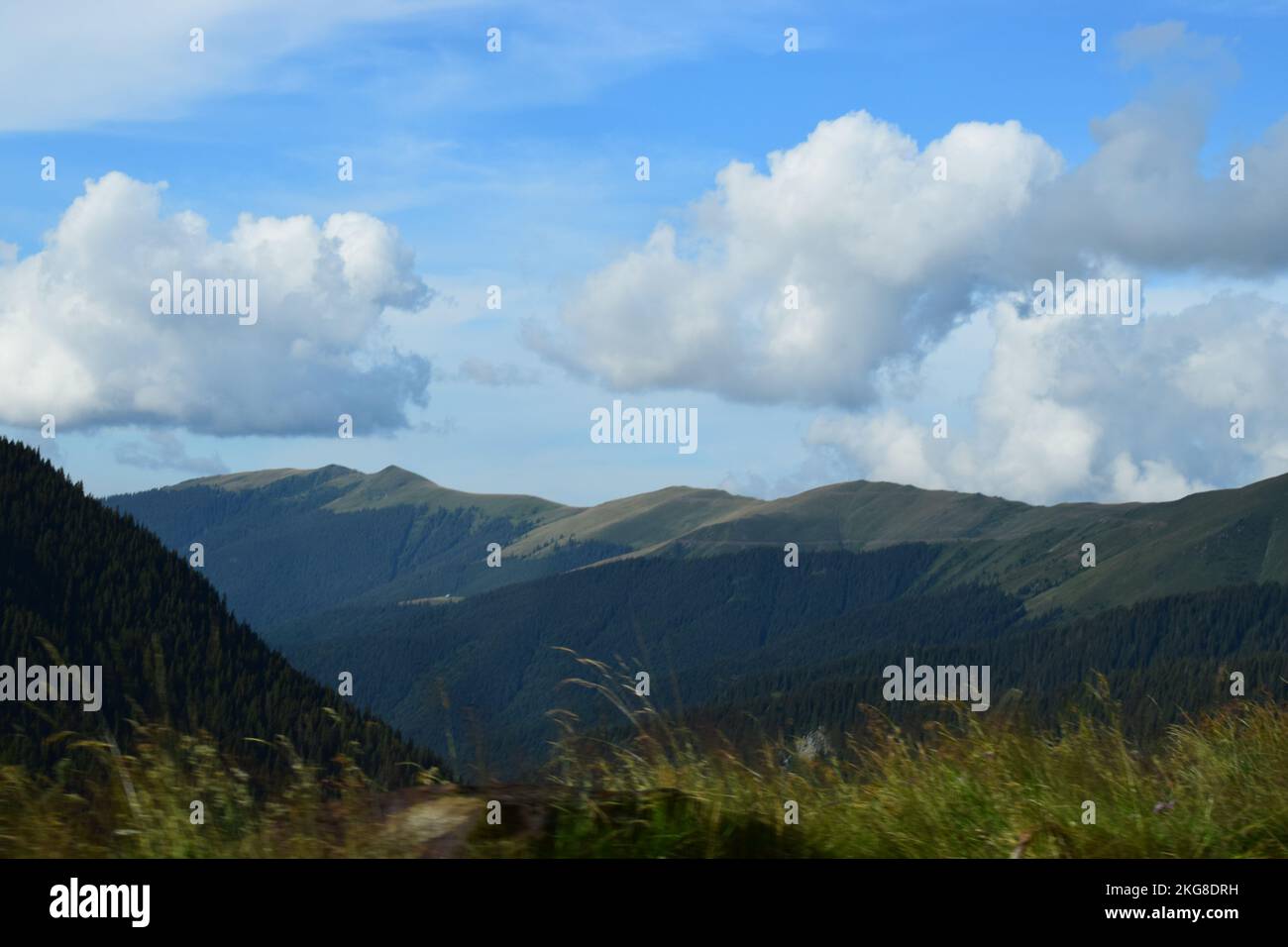 Splendida vista a Transfagarasan, contea di Sibiu, Romania Foto Stock