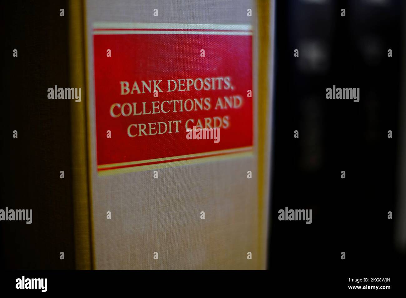 Libro di legge sui debiti bancari e carte di credito per l'istruzione apprendimento legale Foto Stock