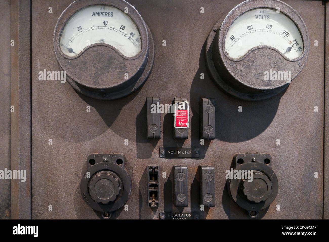 Pannello di controllo presso la stazione Bawdsey Radar Foto Stock