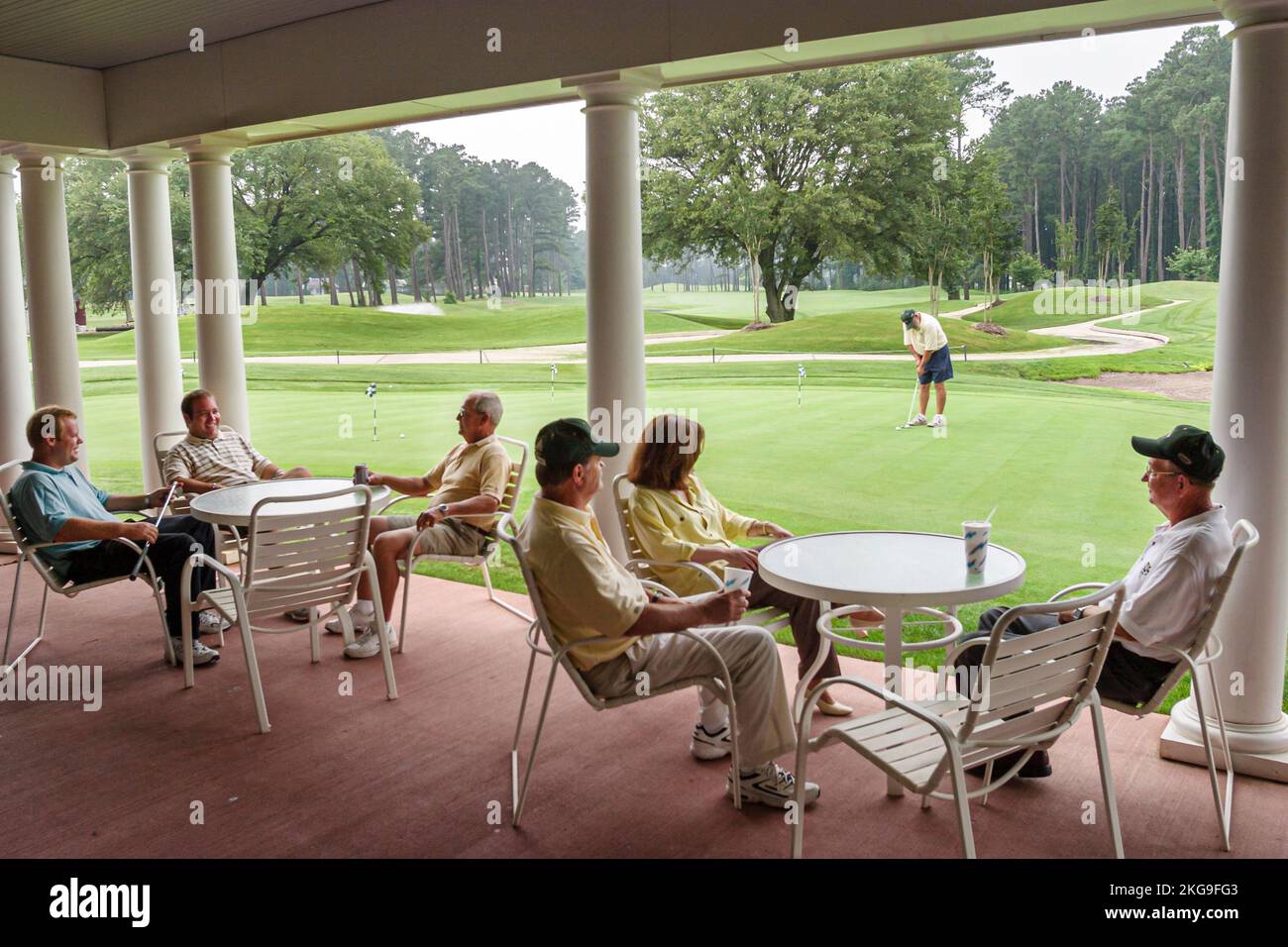 Portsmouth Virginia, storia coloniale, Bide A Wee Golf Club, i visitatori di viaggio tour turistico turismo punto di riferimento cultura culturale, vacanza Foto Stock