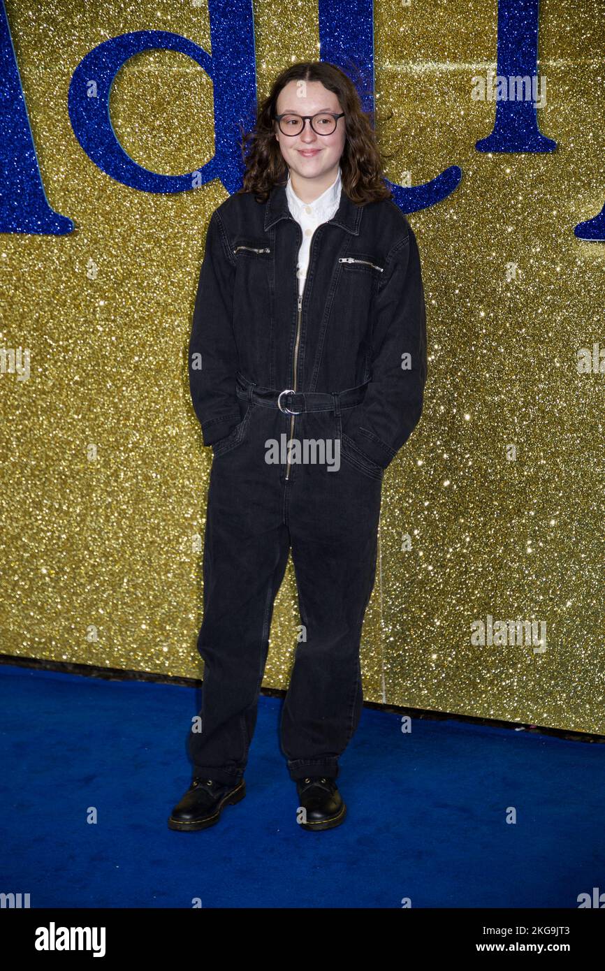 Bella Ramsey. Matilda The Musical, Gala Screening, Curzon Mayfair, Londra. REGNO UNITO Foto Stock