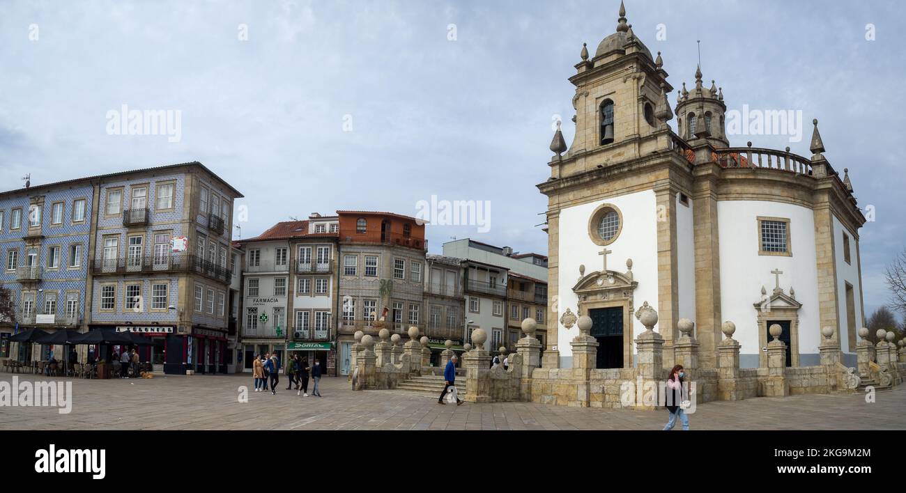 Largo da porta Nova, Barcelos Foto Stock