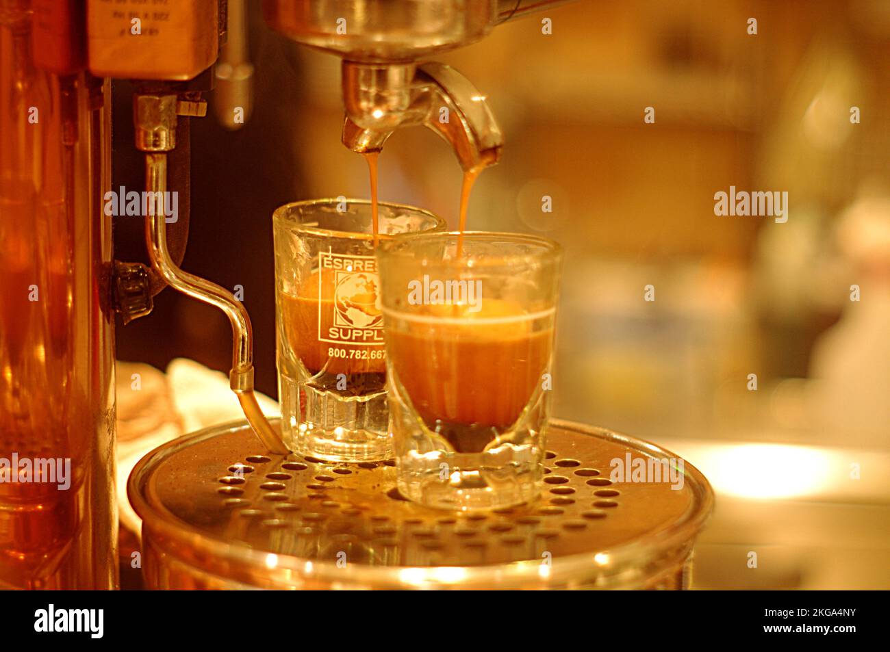 Macchina espresso Foto Stock
