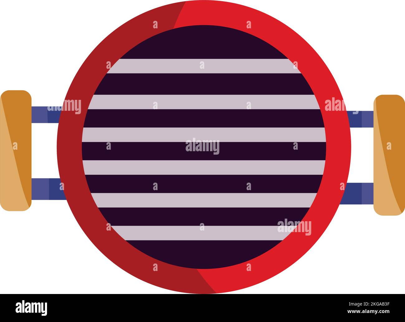 vista dall'alto del forno per barbecue Illustrazione Vettoriale