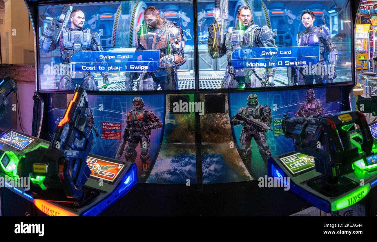 Halo Fireteam Raven un gioco cooperativo arcade fantascienza di tiro Foto Stock