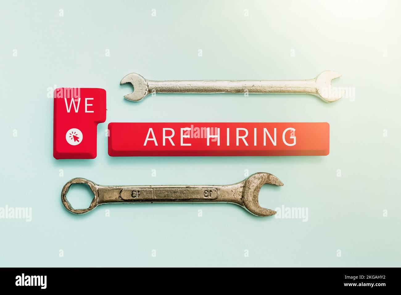 Scrittura a mano del testo Siamo assunzioni. Panoramica aziendale pagare qualcuno per fare un particolare lavoro per l'azienda in futuro Foto Stock