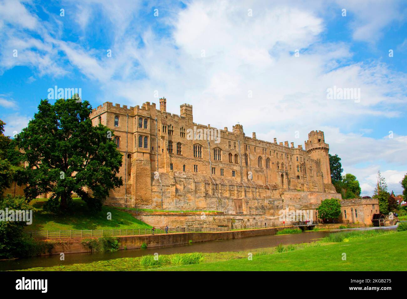 Castello di Warwick, Warwick, Großbritannien Foto Stock