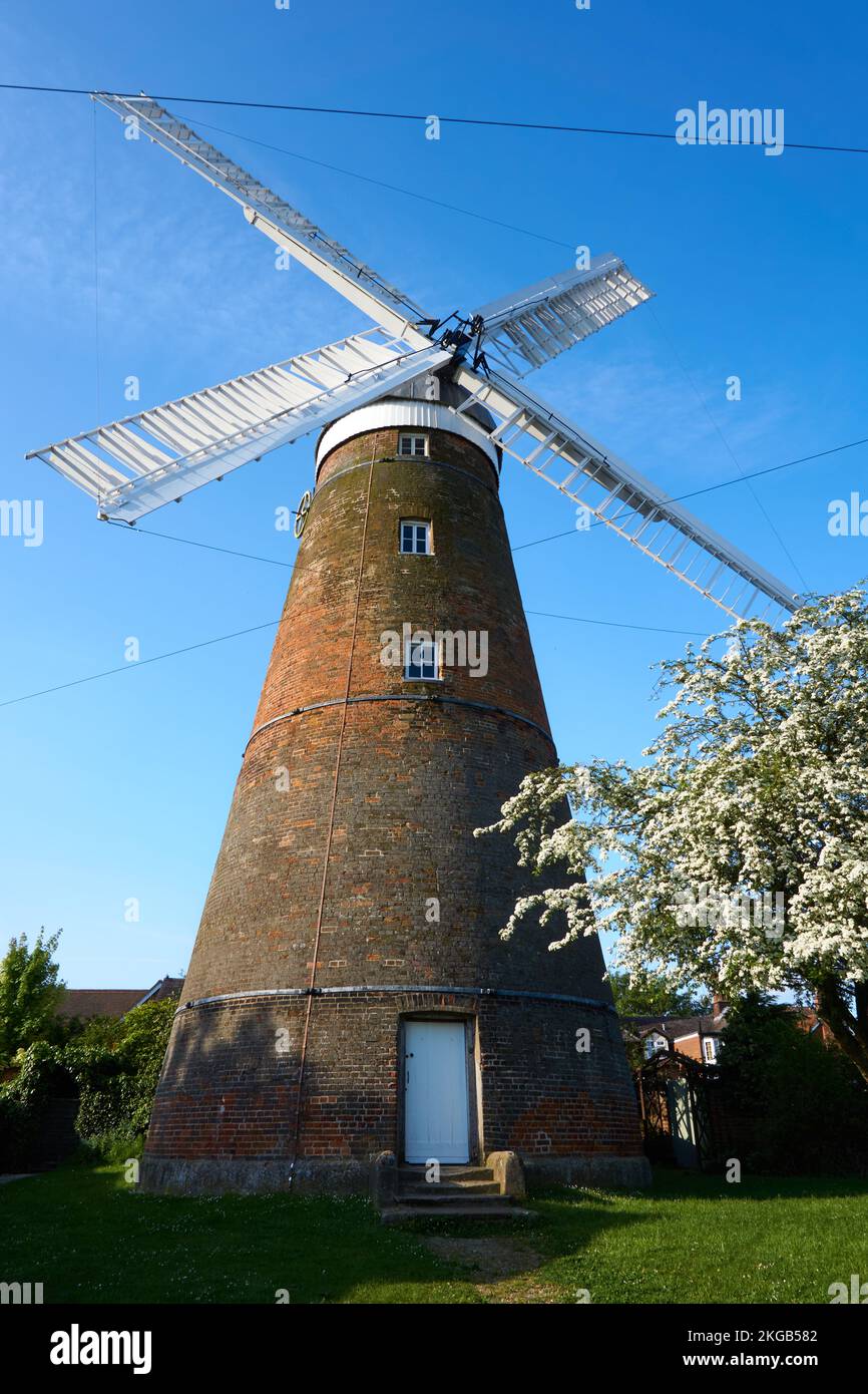 Stansted Mountfitchet Windmill strega è un restaurato grado II elencati Tower Mill Foto Stock