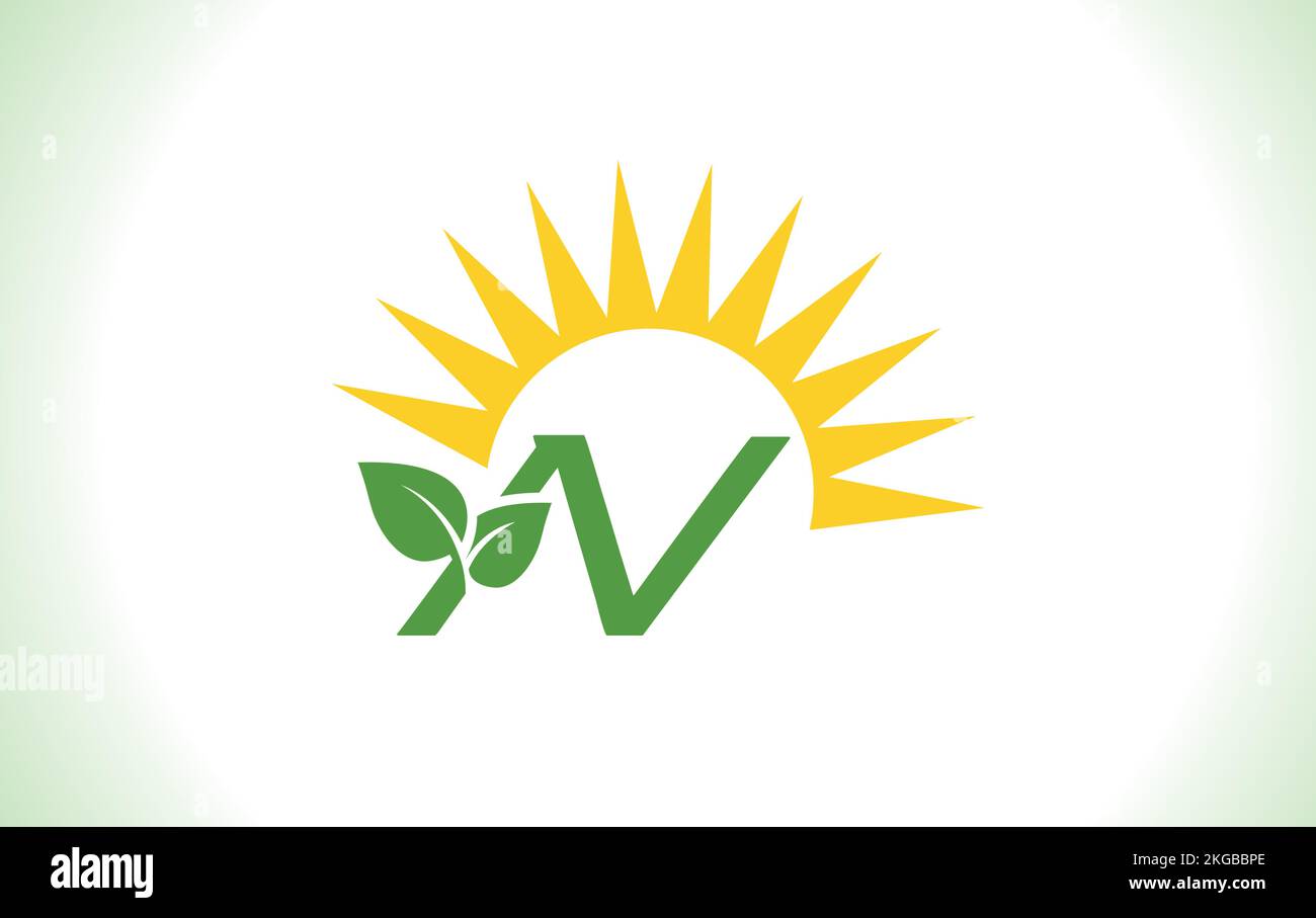 Logo verde foglia sana e pannello solare icona e Solar Energy simbolo design e eco logo design vettore Illustrazione Vettoriale