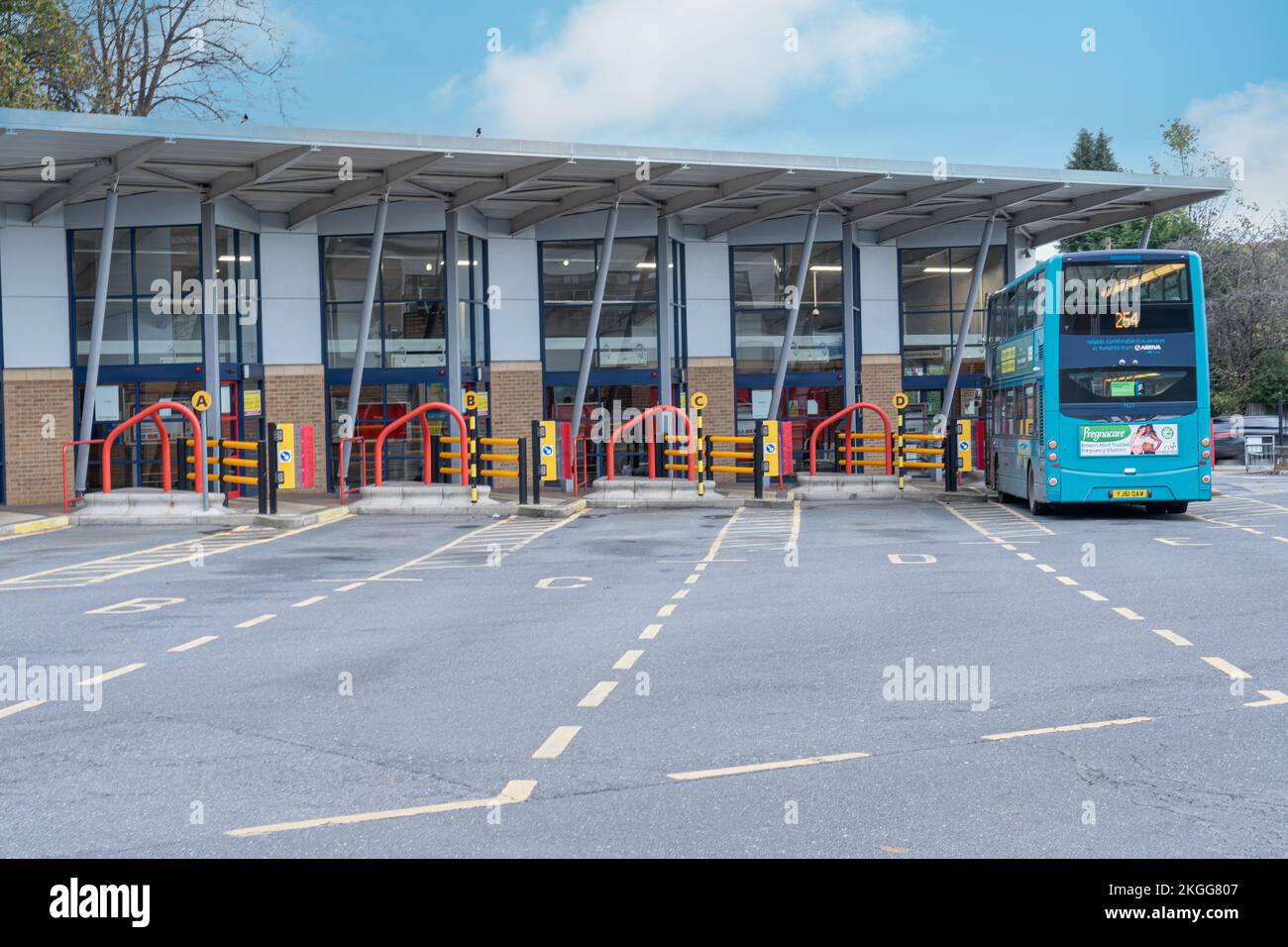 Cleckheaton stazione degli autobus Foto Stock
