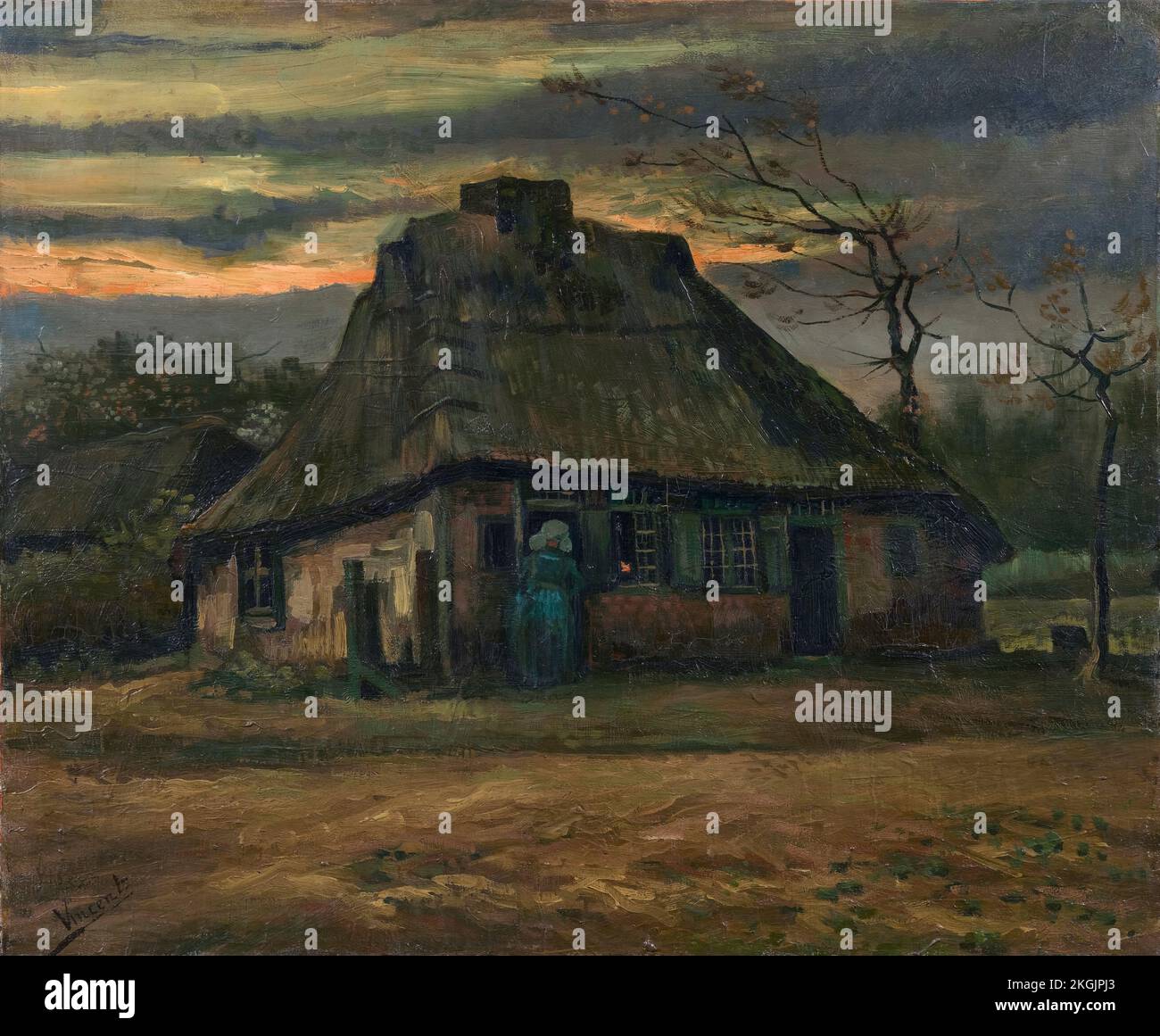 Vincent van Gogh, il Cottage, pittura in olio su tela, 1885 Foto Stock