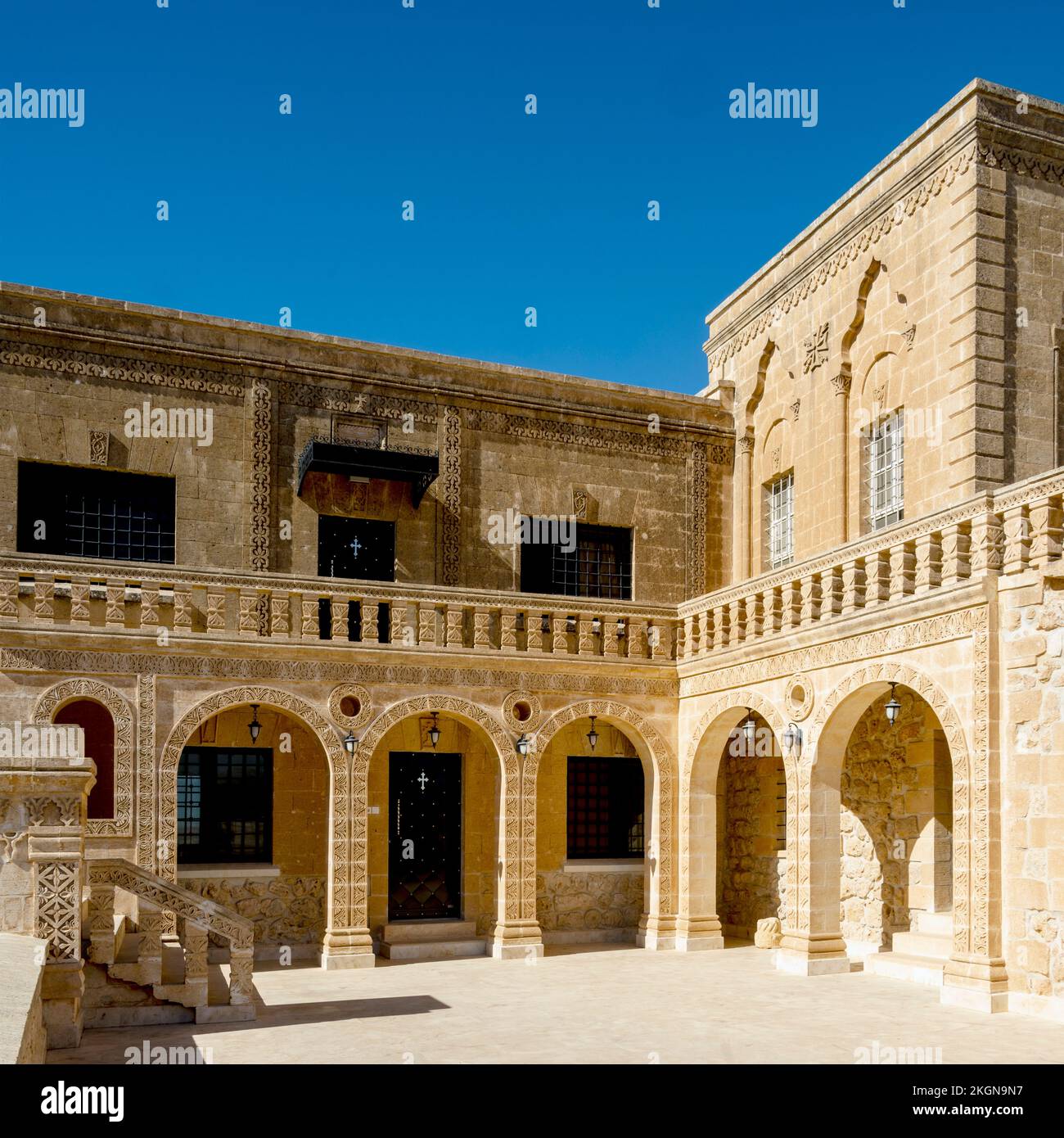 Türkei, Midyat, Kloster Mor Gabriel Foto Stock